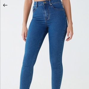 Forever 21 high-rise straight leg jeans